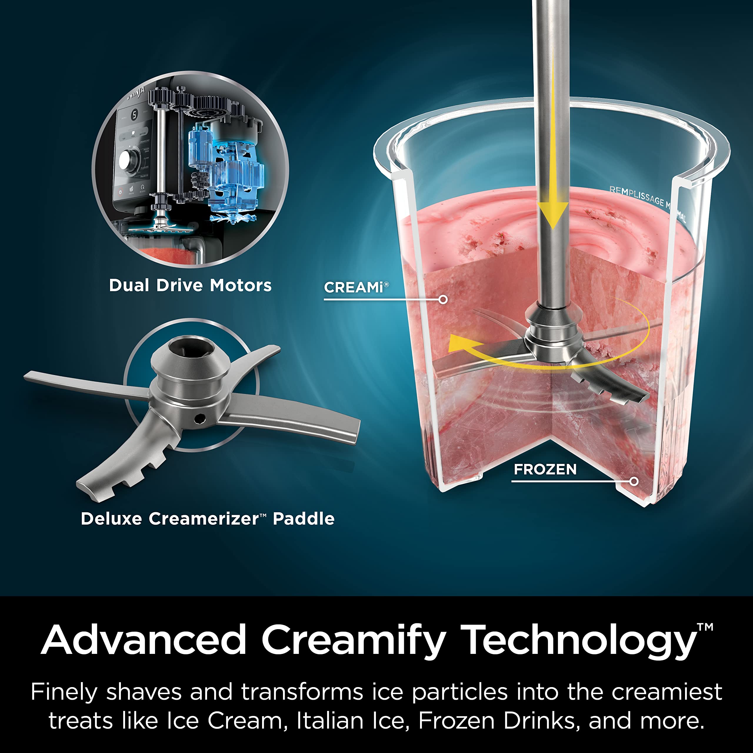 Ninja Nc501 Creami Deluxe 11-In-1 Ice Cream & Frozen Treat Maker For Ice Cream, Sorbet, Milkshakes, Frozen Drinks & More, 11 Pro